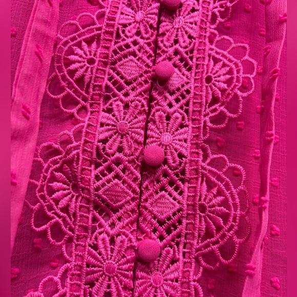 TORRID 🩷 hot pink chiffon blouse !!! - Picture 6 of 11